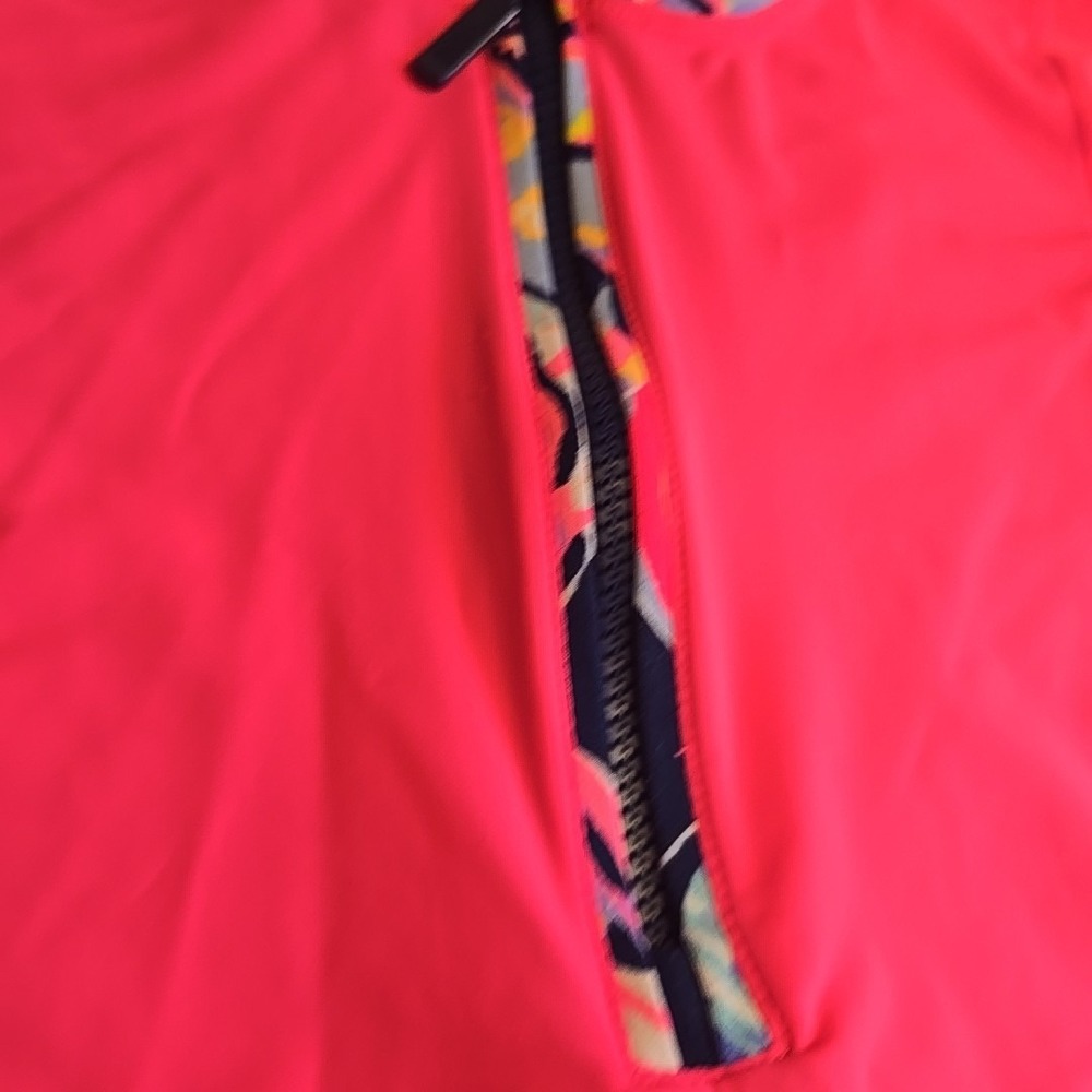 Lilly‎ Pulitzer Luxletic Kona Sunguard 1/4 Zip Pullover UPF 50+ Womens XS Pink - Picture 4 of 10